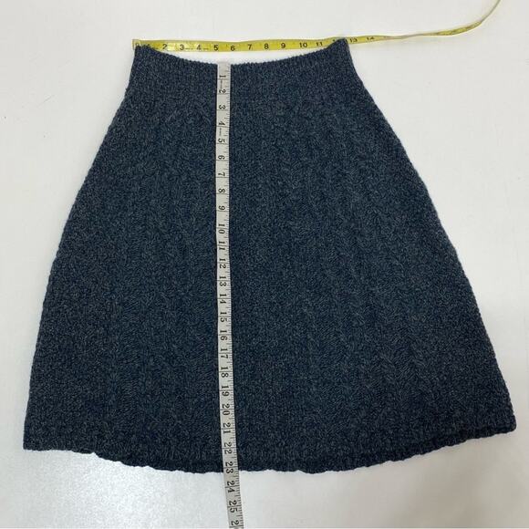 Anthro Moth Flowing Cables Wool Blend Cableknit Sweater Skirt S - Picture 2 of 6